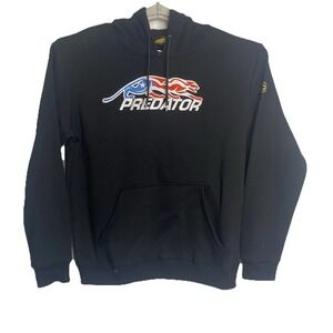 NWT‎ Predator Hoodie Black Men's Size Large